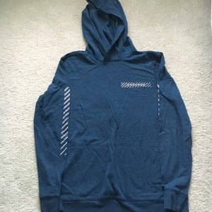 American Eagle Blue Graphic Seriously Soft Hoodie